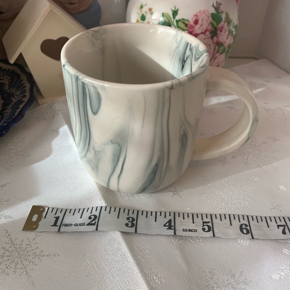 World Market Marble Stoneware Look Ceramic Set of Cafe Mugs - Picture 14 of 15